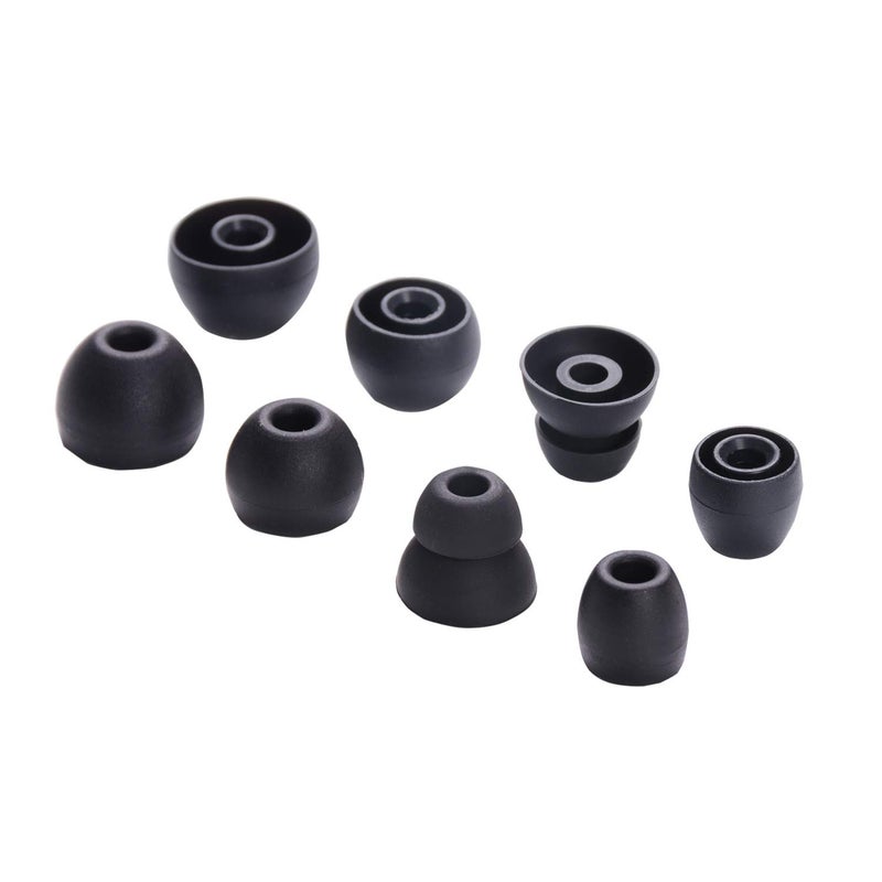 luakesa Replacement Silicone Eartips Earbuds Buds Set for Powerbeats Pro Wireless Earphone Headphones,8 Pairs (Blcak) - Image 2